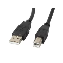 Lanberg USB-A (M) to USB-B (M) 2.0 cable 1m Black