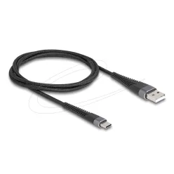  DeLock USB 2.0 USB Type-A male to USB Type-C male cable 1m Black