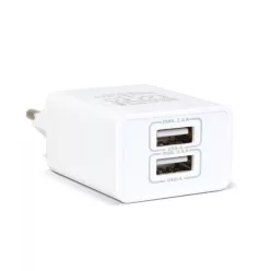 Delight USB-Ax2 charger adapter White
