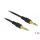 DeLock Stereo Jack Cable 3.5mm 3 pin male to male 1m Black