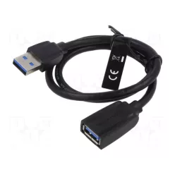 Vention USB 3.0 nickel plated cable 0,5m Black
