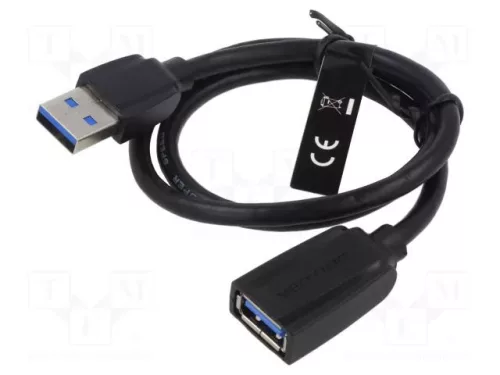 Vention USB 3.0 nickel plated cable 0,5m Black