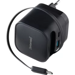 Intenso Compact Fast Charger 65W USB-C/USB-A Black