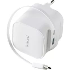 Intenso Compact Fast Charger 65W USB-C/USB-A White