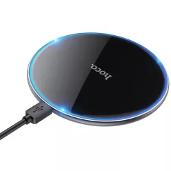 Hoco Wireless charger with backlight 15W Black