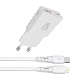 Avax CH6414 GaN charger with Lightning cable White