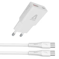 Avax CH6413 GaN charger with USBC-C cable White