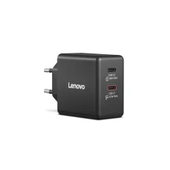 Lenovo Dual USB-C 65W GaN Charger Black