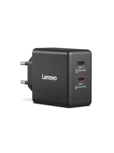 Lenovo Dual USB-C 65W GaN Charger Black