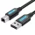 Vention USB-A to USB-B 0,5m Cable Black