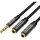 Vention 3,5mm Jack to 2x3,5mm Jack Splitter Cable 0,3m Black