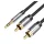 Vention 3,5mm Jack to 2xRCA Cable 1,5m Black/Silver