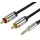 Vention 3,5mm Jack to 2xRCA Cable 5m Black/Silver