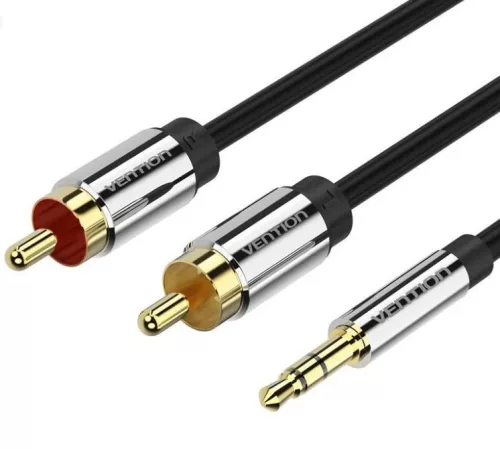 Vention 3,5mm Jack to 2xRCA Cable 5m Black/Silver