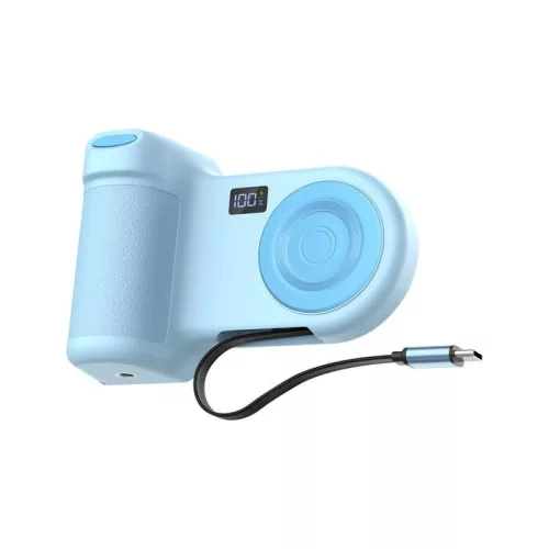 Belkin Stage PowerGrip Magnetic Charging Camera Grip with 9300mAh PowerBank Ice Blue