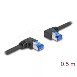 DeLock CAT6A S-FTP Patch Cable 0,5m Black