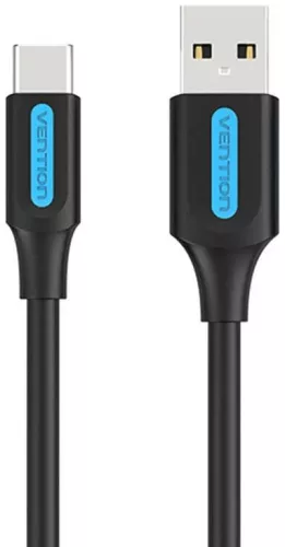 Vention USB-A 2.0/M to USB-C/M cable 0,25m Black