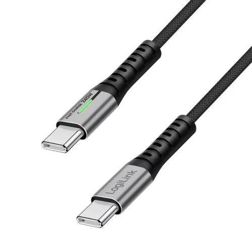 Logilink USB 3.2 Type-C male to male cable 2m Black