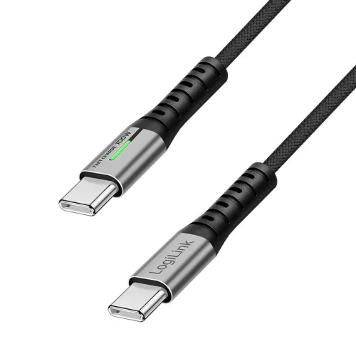 Logilink USB 2.0 Type-C male to male cable 1,5m Black