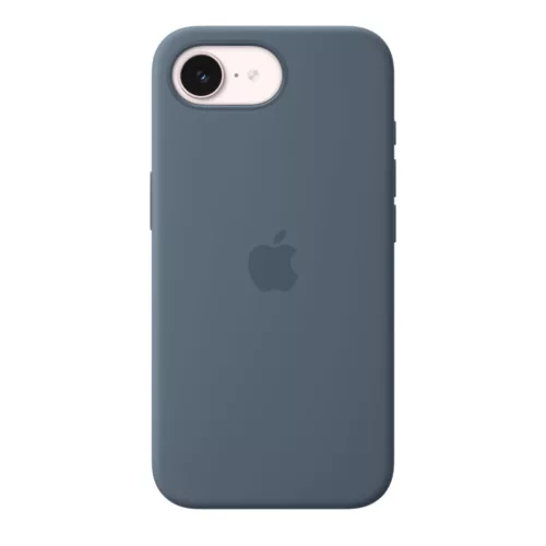 Apple iPhone 17e Silicone Case with MagSafe Anchor Blue