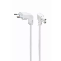   Gembird PC-184L Power cord (C7) with angled connectors 2,5m White