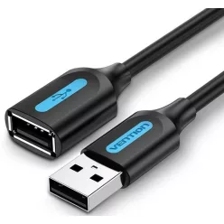 Vention USB 2.0 A to USB 2.0 A Extension Cable 1,5m Black