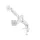 Gembird Desk mounted adjustable double monitor arm 17"-32" White