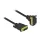 DeLock DVI Cable 24+1 male to 24+1 male angled 1m Black