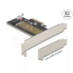   DeLock PCI Express x4 Card to 1xInternal NVMe M.2 Key M 80 mm LP