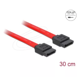 DeLock Cable SATA 30cm Red