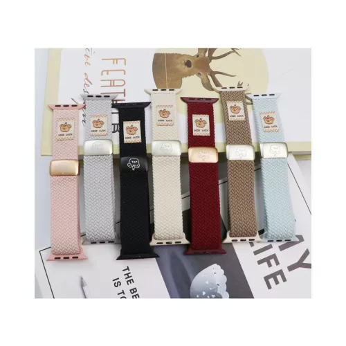 BlackBird Good Luck Bear Watch Strap for Iwatch 42/44/45/46/49mm Pink