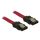 DeLock SATA cable 50cm straight/straight metal Red