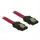 DeLock SATA cable 50cm straight/straight metal Red