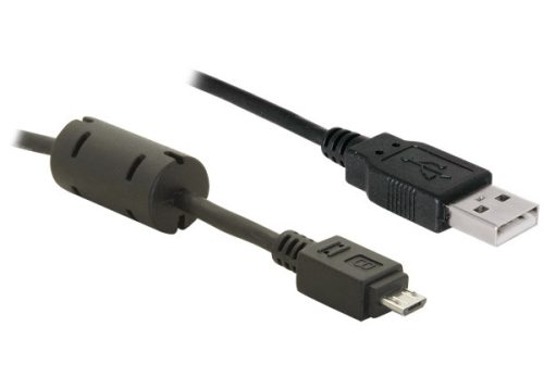 DeLock USB2.0A apa -  Micro-B USB  apa  cable 1m Black