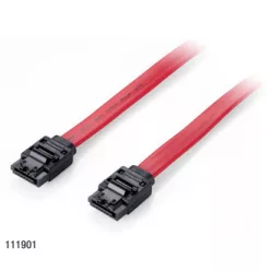 EQuip SATA3 adatkábel, 0,5m Red
