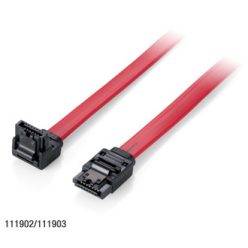 EQuip SATA3 adatkábel, 0,5m, L alak Red