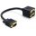 DeLock Adapter VGA male to 2x VGA female