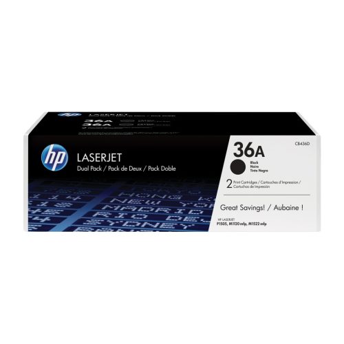 HP CB436AD (36A) 2-pack Black toner