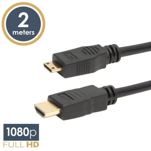 Delight HDMI kábel HDMI M - mini HDMI M 2m Black