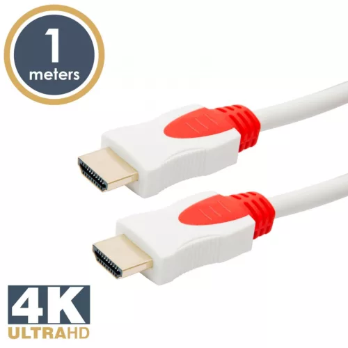 Delight Jelkábel HDMI-HDMI 2.0 3D aranyozott  Am/Am 1m White
