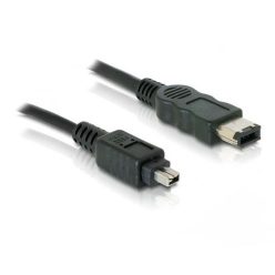 DeLock FireWire 6p/4p cable 2m Black