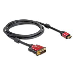   DeLock High Speed HDMI A male > DVI-D (Dual Link) (24+1) male cable 2m