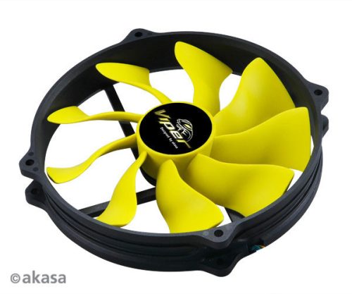 Akasa Viper 140mm PWM Black/Yellow