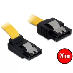 DeLock SATA up/straight metal yellow 20cm