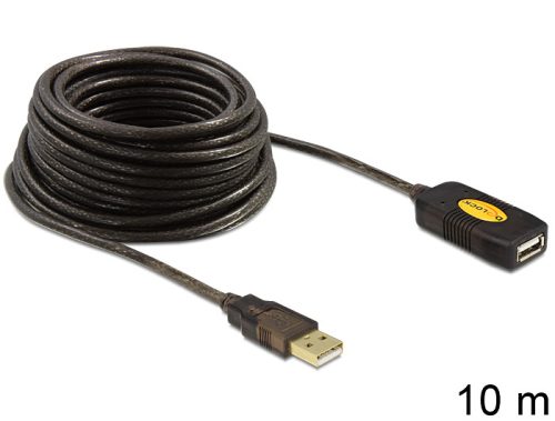 DeLock USB 2.0 hosszabbító kábel, aktív 10m