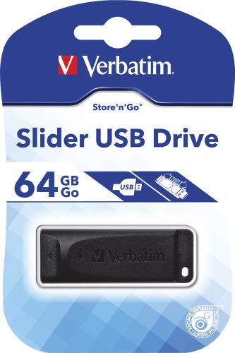 Verbatim 64GB Slider Black