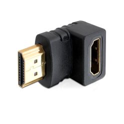 DeLock Adapter HDMI male > HDMI female 90° down