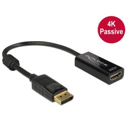   DeLock Adapter Displayport 1.2 male > HDMI female 4K Passive Black