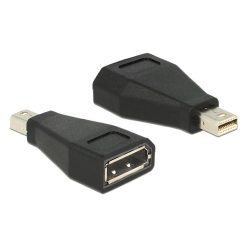   DeLock Adapter mini Displayport 1.2 male > Displayport female Black