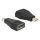 DeLock Adapter mini Displayport 1.2 male > Displayport female Black